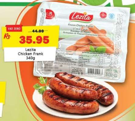 Lezita Chicken Frank 340g
