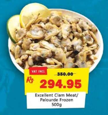 Excellent Clam Meat/Palourde Frozen 500g