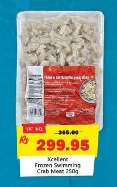 Xcellent Frozen Swimming Crab Meat 250g