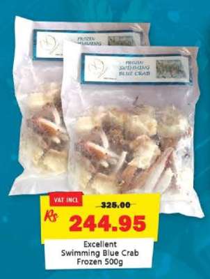 Excellent Swimming Blue Crab Frozen 500g