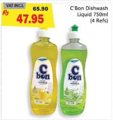 C'Bon Dishwash Liquid 750ml (4 Refs)