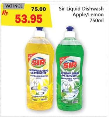 Sir Liquid Dishwash Apple/Lemon 750ml