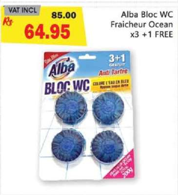 Alba Bloc WC Fraicheur Ocean x3 +1 FREE