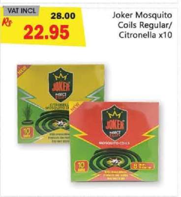 Joker Mosquito Coils Regular/Citronella x10