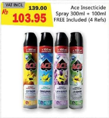 Ace Insecticide Spray 300ml + 100ml