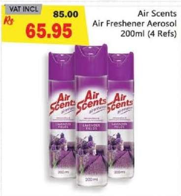Air Scents Air Freshener Aerosol 200ml (4 Refs)