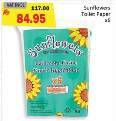 Sunflowers Toilet Paper x6
