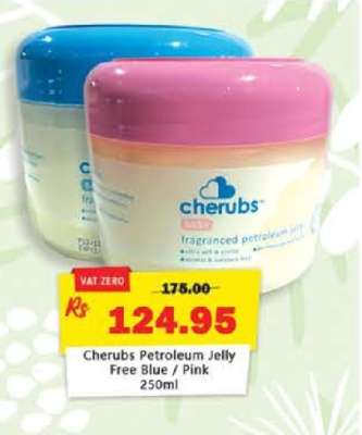 Cherubs Petroleum Jelly Free Blue / Pink 250ml