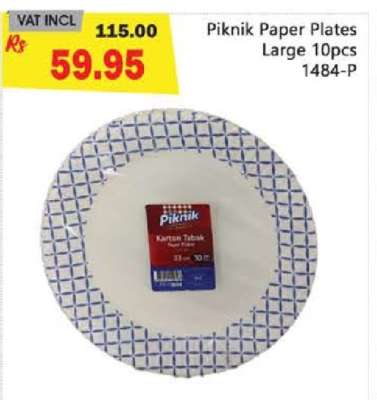 Piknik Paper Plates Large 10pcs
