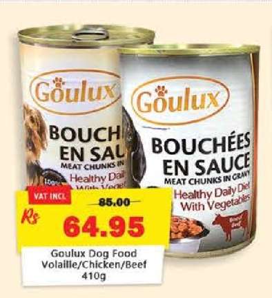 Goulux Dog Food Volaille/Chicken/Beef 410g