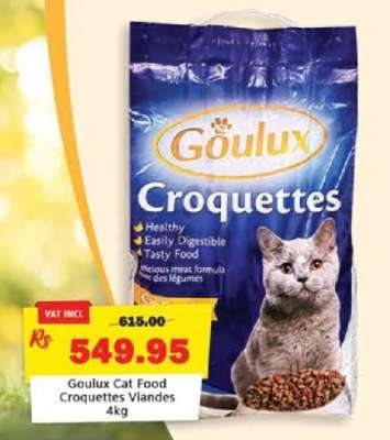 Goulux Cat Food Croquettes Viandes 4kg