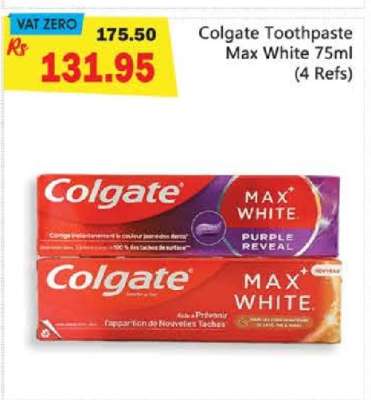 Colgate Toothpaste Max White 75ml