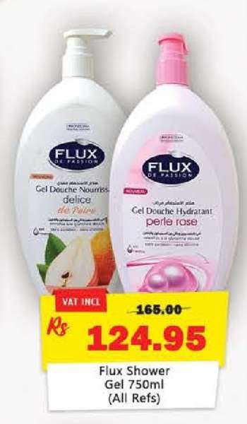 Flux Shower Gel 750ml (All Refs)