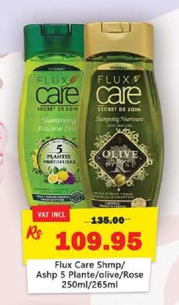 Flux Care Shmp/Ashp 5 Plante/olive/Rose 250ml/265ml