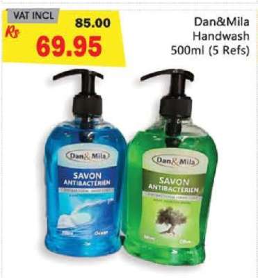 Dan&Mila Handwash 500ml (5 Refs)
