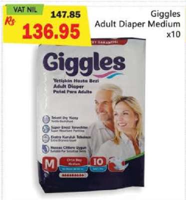 Giggles Adult Diaper Medium x10