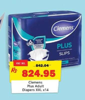 Clemens Plus Adult Diapers XXL x14