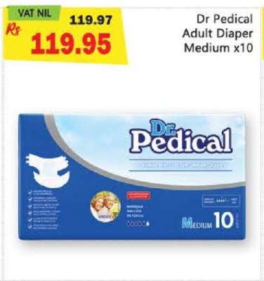 Dr Pedical Adult Diaper Medium x10