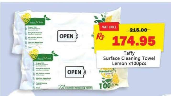 Taffy Surface Cleaning Towel Lemon x100pcs
