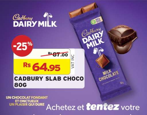 CADBURY SLAB CHOCO 80G
