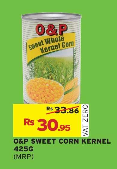 O&P SWEET CORN KERNEL 425G