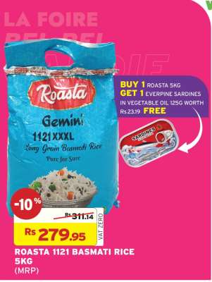 ROASTA 1121 BASMATI RICE 5KG