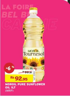 MOROIL PURE SUNFLOWER OIL 1LT