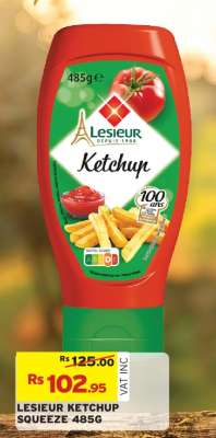 LESIEUR KETCHUP SQUEEZE 485G