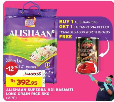 ALISHAAN SUPERBA 1121 BASMATI LONG GRAIN RICE 5KG