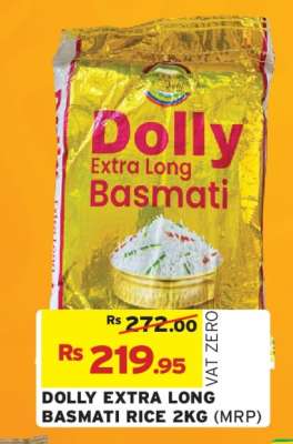 DOLLY EXTRA LONG BASMATI RICE 2KG
