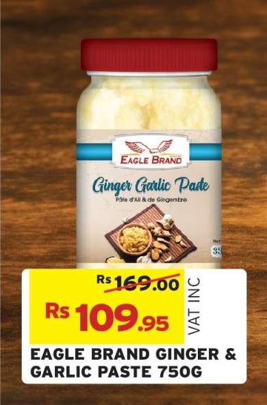 EAGLE BRAND GINGER & GARLIC PASTE 750G