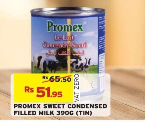 PROMEX SWEET CONDENSED FILLED MILK 390G (TIN)