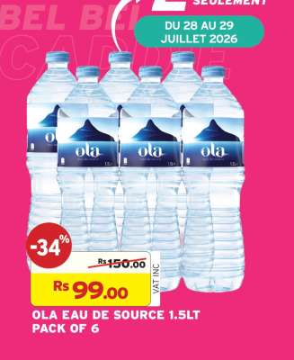 OLA EAU DE SOURCE 1.5LT PACK OF 6