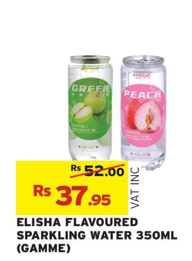 ELISHA FLAVOURED SPARKLING WATER 350ML (GAMME)