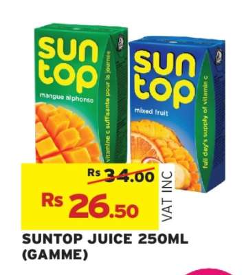 SUNTOP JUICE 250ML (GAMME)