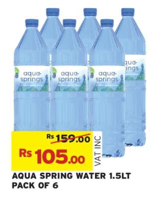 AQUA SPRING WATER 1.5LT PACK OF 6