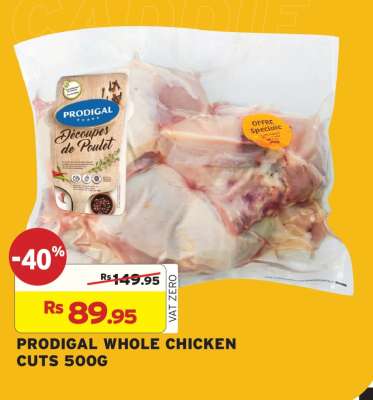 PRODIGAL WHOLE CHICKEN CUTS 500G