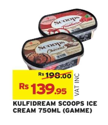 KULFIDREAM SCOOPS ICE CREAM 750ML (GAMME)