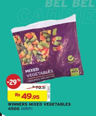 WINNERS MIXED VEGETABLES 450G