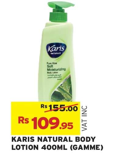 KARIS NATURAL BODY LOTION 400ML (GAMME)