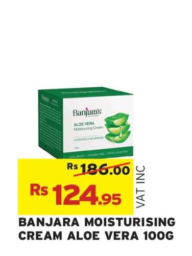 BANJARA MOISTURISING CREAM ALOE VERA 100G
