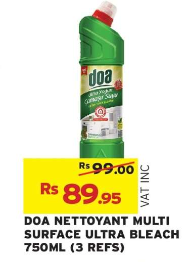 DOA NETTOYANT MULTI SURFACE ULTRA BLEACH 750ML (3 REFS)