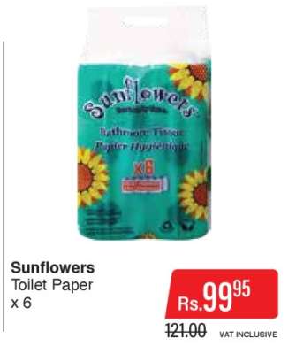 Sunflowers Toilet Paper x 6
