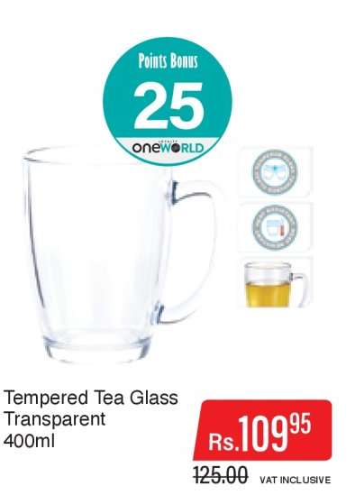 Tempered Tea Glass