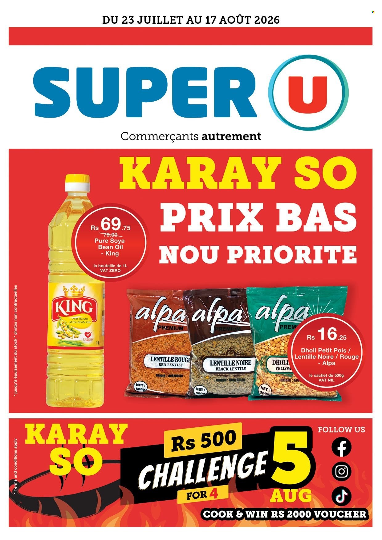 Super U catalogue - 23.07.2026 - 17.08.2026. Page 1