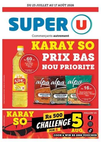 Super U Catalogue - 23.07.2026 - 17.08.2026.