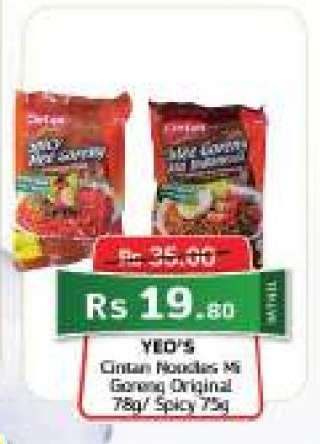 YEO'S Cintan Noodles Mi Goreng Original