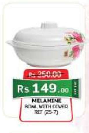 MELAMINE BOWL WITH COVER REF (25-7)