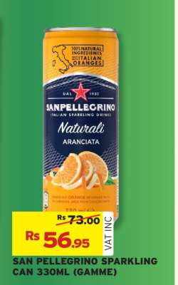 SAN PELLEGRINO SPARKLING CAN 330ML (GAMME)