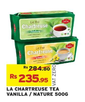 LA CHARTREUSE TEA VANILLA / NATURE 500G